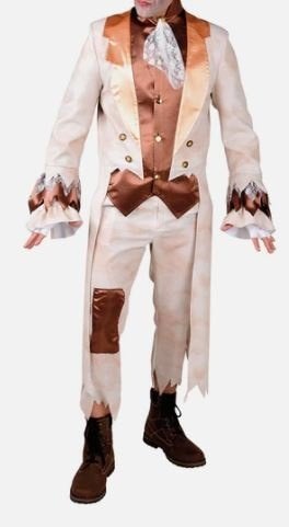 Mooie beige/bruine HORROR BRUIDEGOM pak (nieuw), Carnaval, Nieuw, Ophalen of Verzenden, Kleding