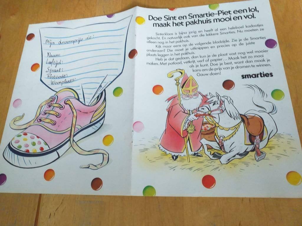 SINT EN PIET - SMARTIES WEDSTRIJD - 1989, Ophalen of Verzenden, Overige typen