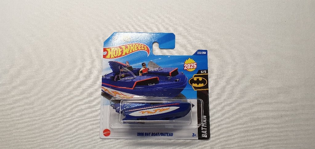 Hot Wheels 1966 Bat Boat blauw, Ophalen of Verzenden, Nieuw, Auto