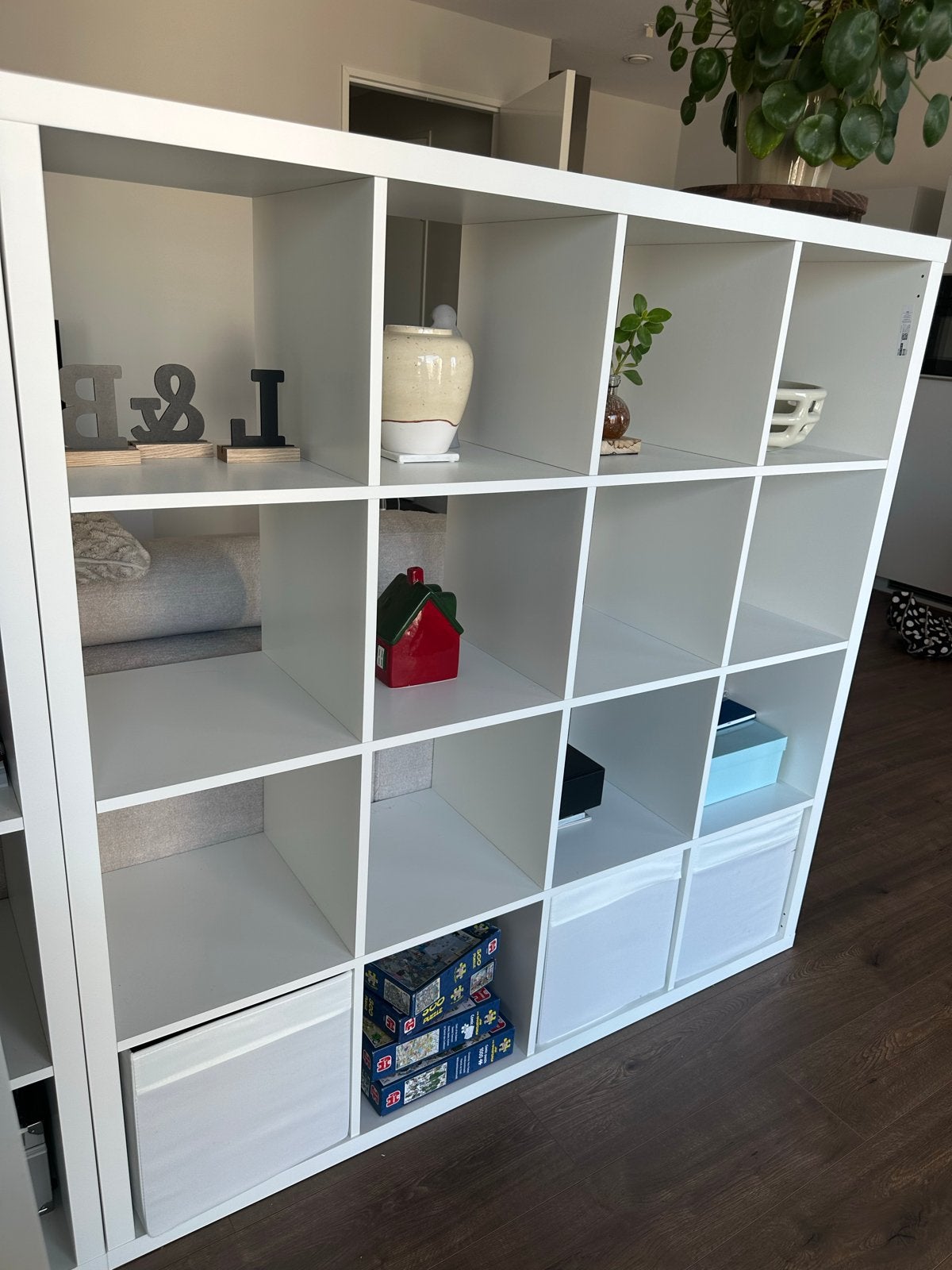 2x KALLAX (IKEA) kasten met 16 vakken, inclusief opbergboxen, Ophalen, Zo goed als nieuw