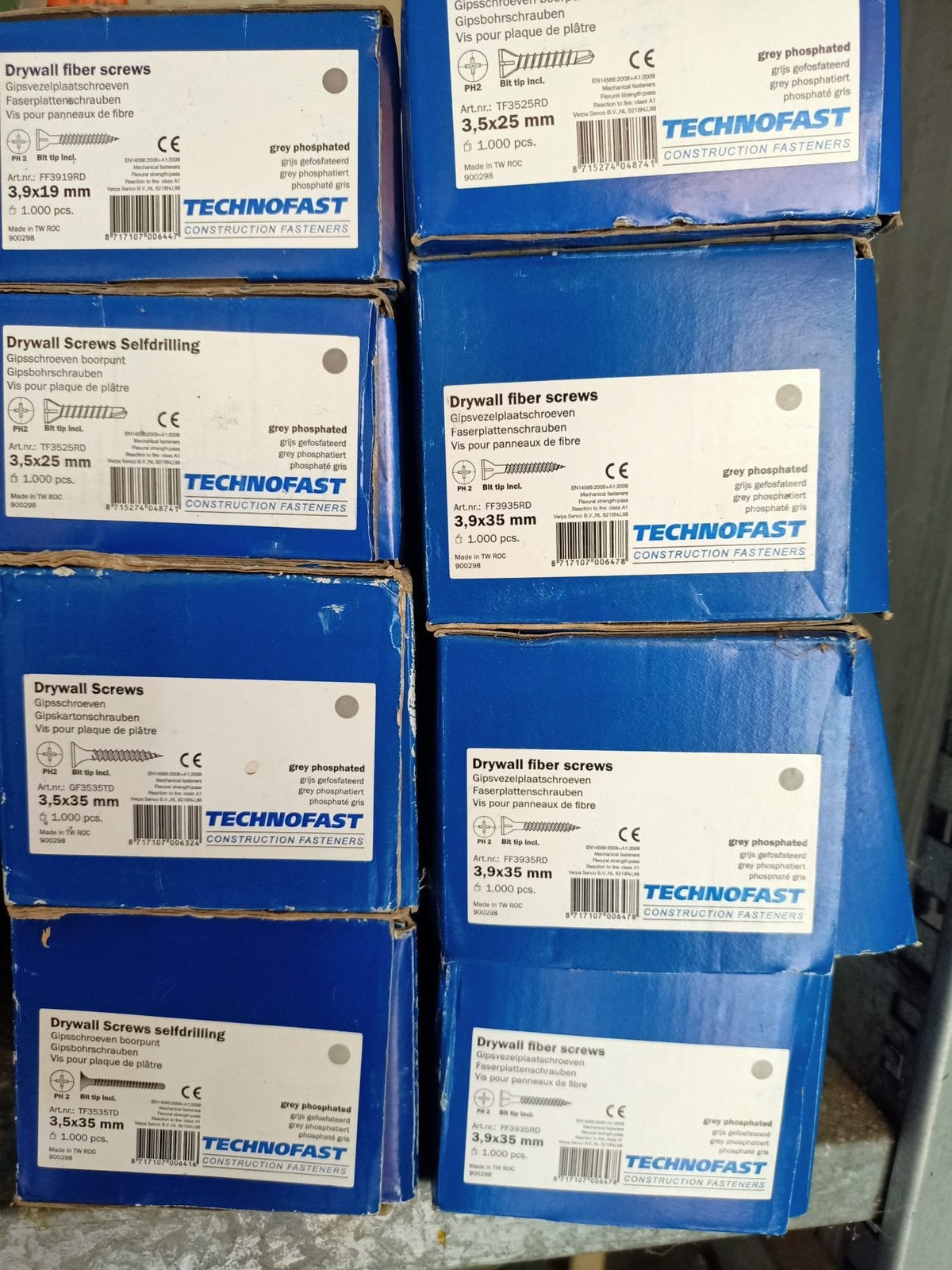 Gipsschroeven 8000 stuks, Ophalen, Zo goed als nieuw, Minder dan 50 mm, Schroeven