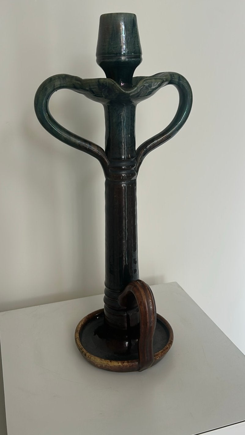 aardewerk kandelaar, Ophalen of Verzenden, Keramiek of Aardewerk