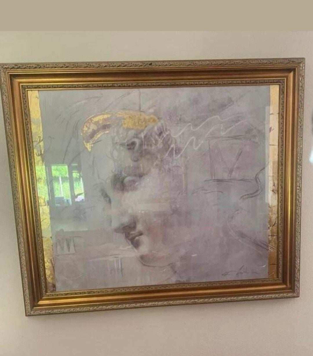 Brocante lijsten, Ophalen, 130 cm, 110 cm, Ingelijst werk