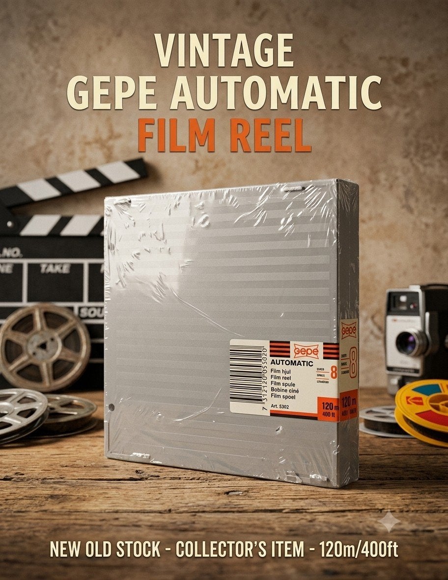 originele Gepe Automatic filmspoel aan, inclusief de bijbeho, Audio, Tv en Foto, Fotocamera's Analoog, Gepe, Compact, Nieuw, Ophalen of Verzenden