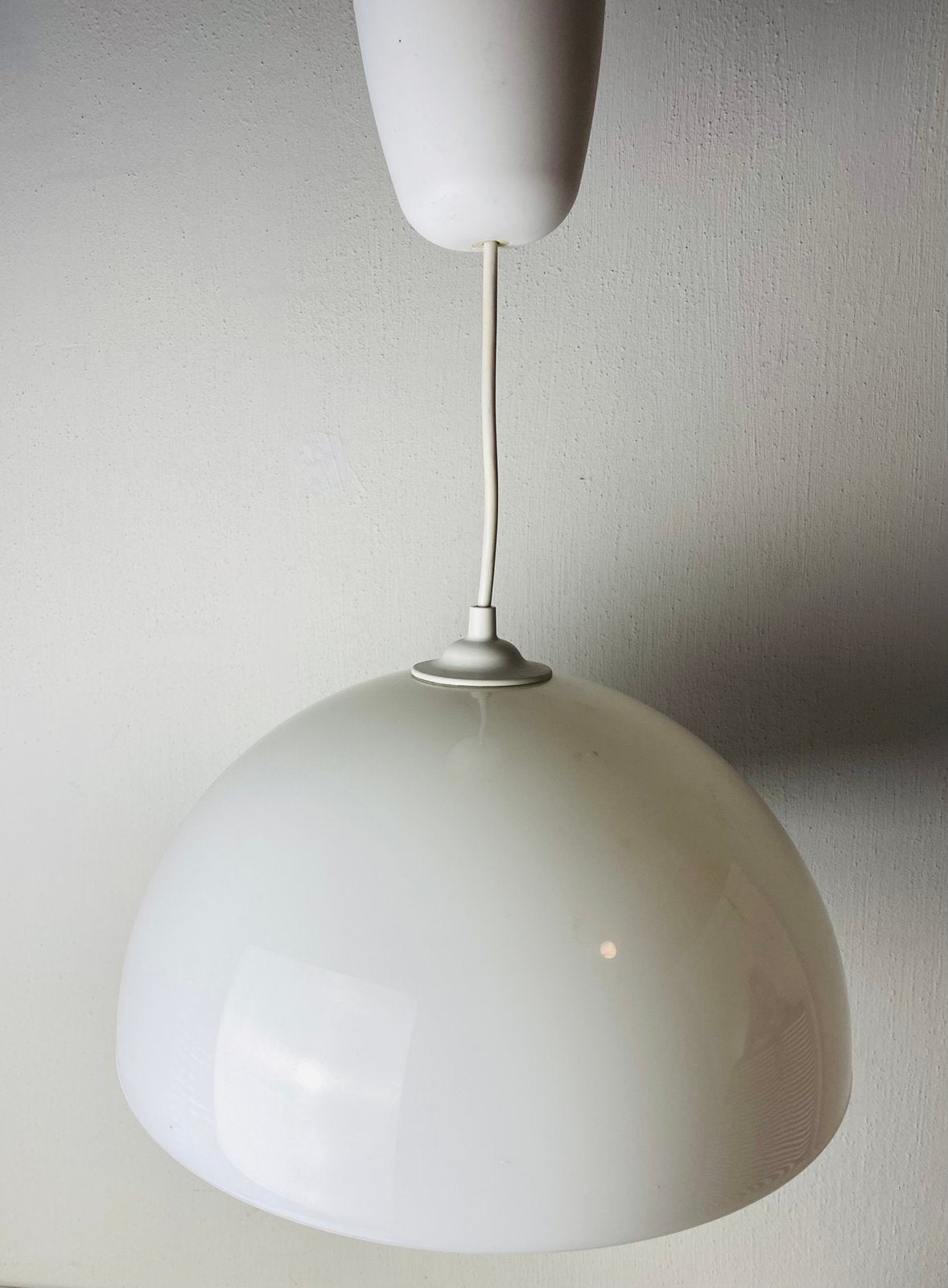 Space Age hanglamp bol van kunststof, Space Age, Kunststof, Gebruikt, Onbekend