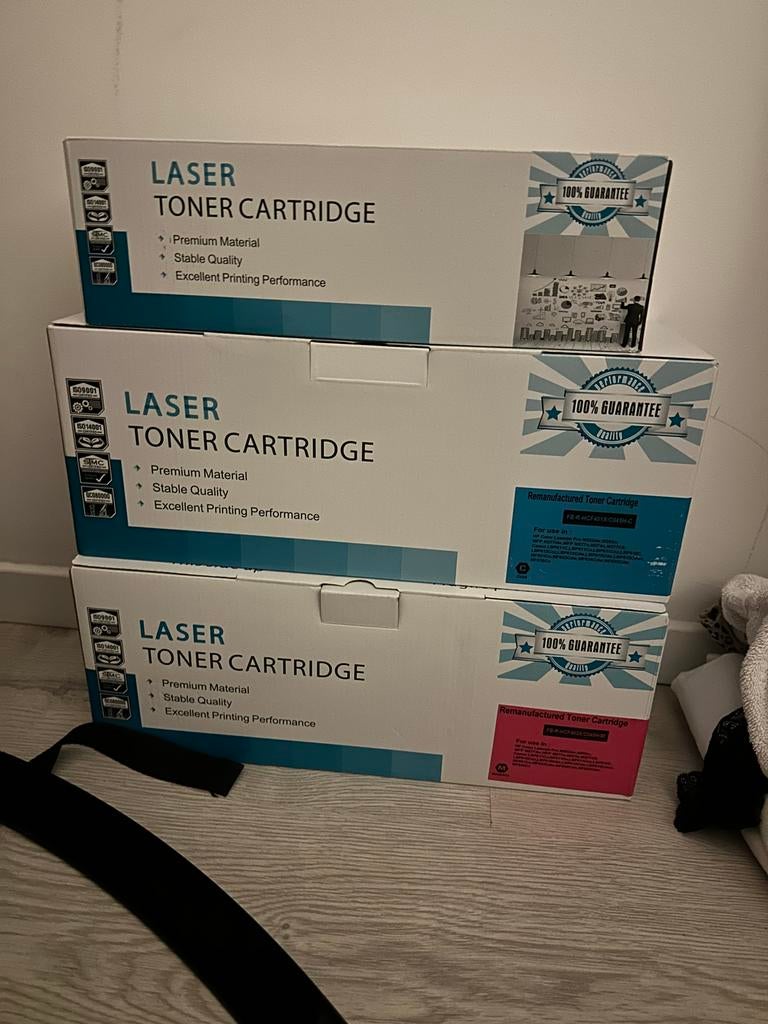 3x Laser Toner Cartridge (remanufactured) - Voordeelset, Computers en Software, Printers, Ophalen of Verzenden, Nieuw, Kleur printen
