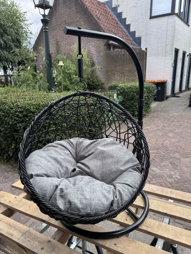 Mini hangstoel voor kat met grijs kussen, Ophalen, Zo goed als nieuw