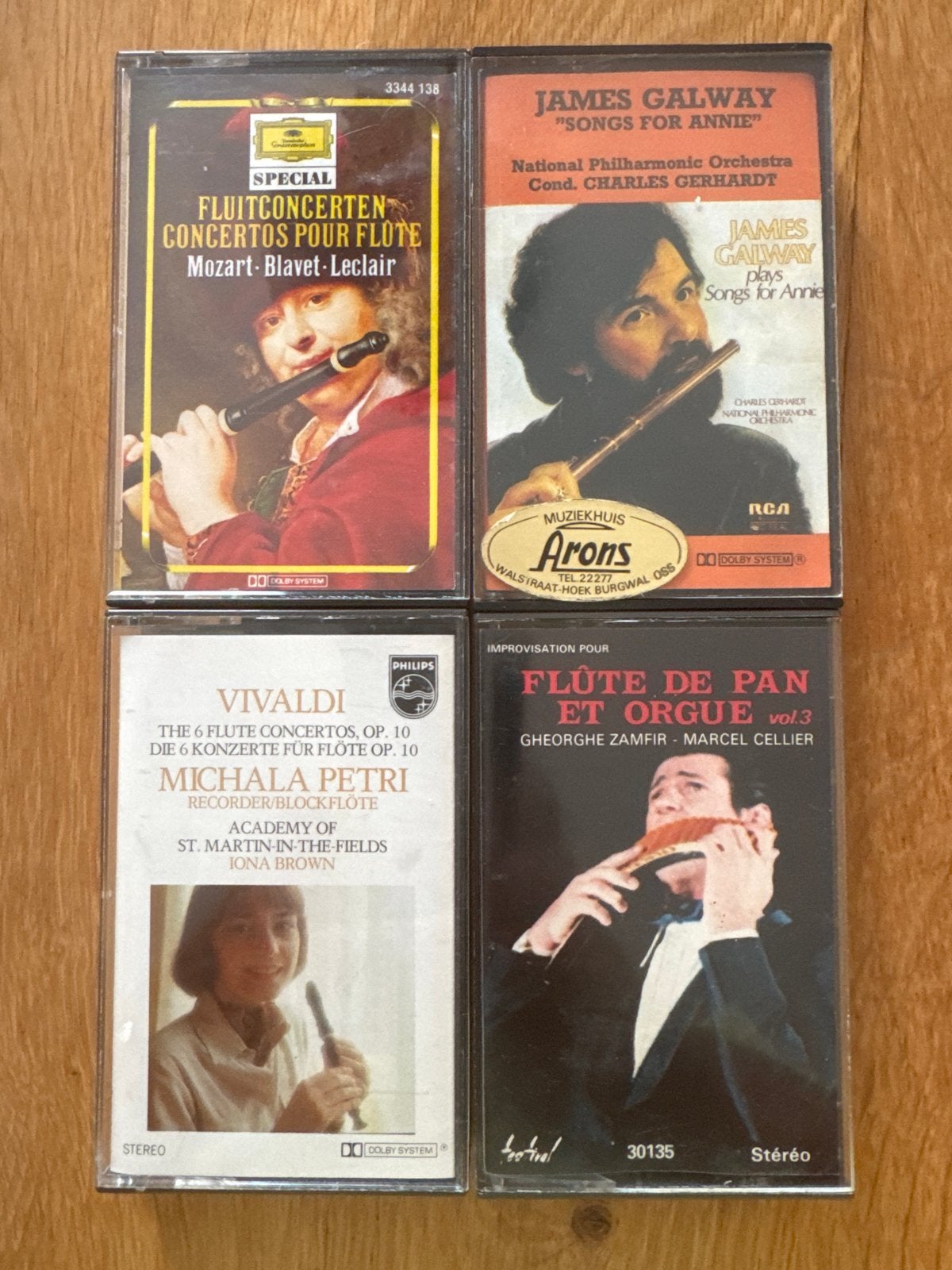 Klassieke Muziek Cassettes: Vivaldi, Mozart, Marais, Roemeen, Ophalen, Gebruikt, 2 t/m 25 bandjes, Klassiek