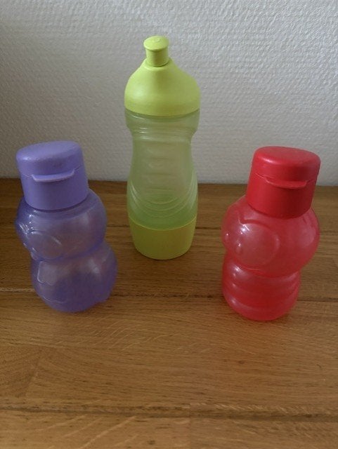 Tupperware Ecofles Plus uil 350 ml en sport drinkfles, Ophalen of Verzenden, Zo goed als nieuw, Overige kleuren, Beker of Kan