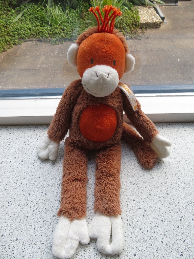 Aap DOLLIE merk Happy Horse van Blokker meet ca 40 cm, Ophalen, Zo goed als nieuw, Aap, Wasbaar