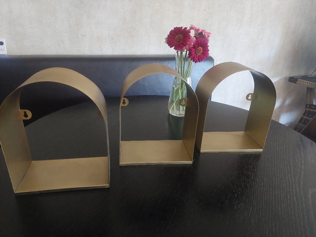 wand decoratie goud, Ophalen, Gebruikt