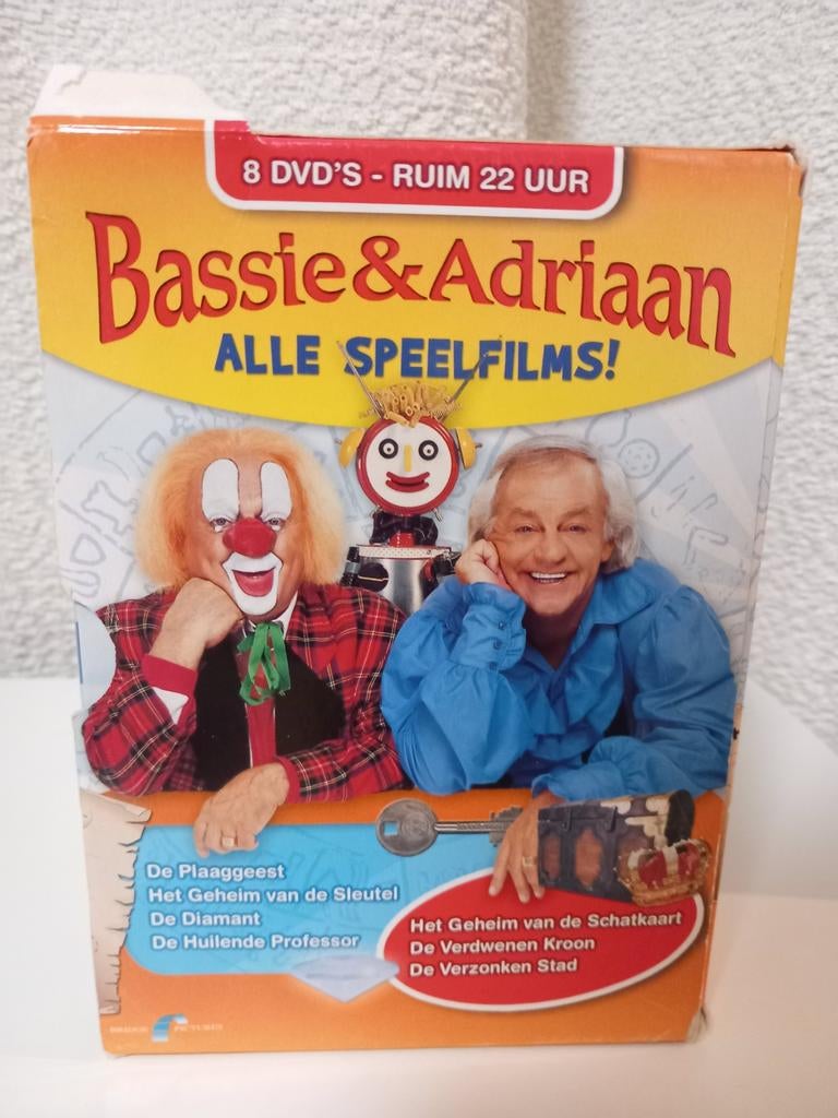Bassie & Adriaan Alle Speelfilms DVD boxset, Cd's en Dvd's, Dvd's | Kinderen en Jeugd, Ophalen of Verzenden