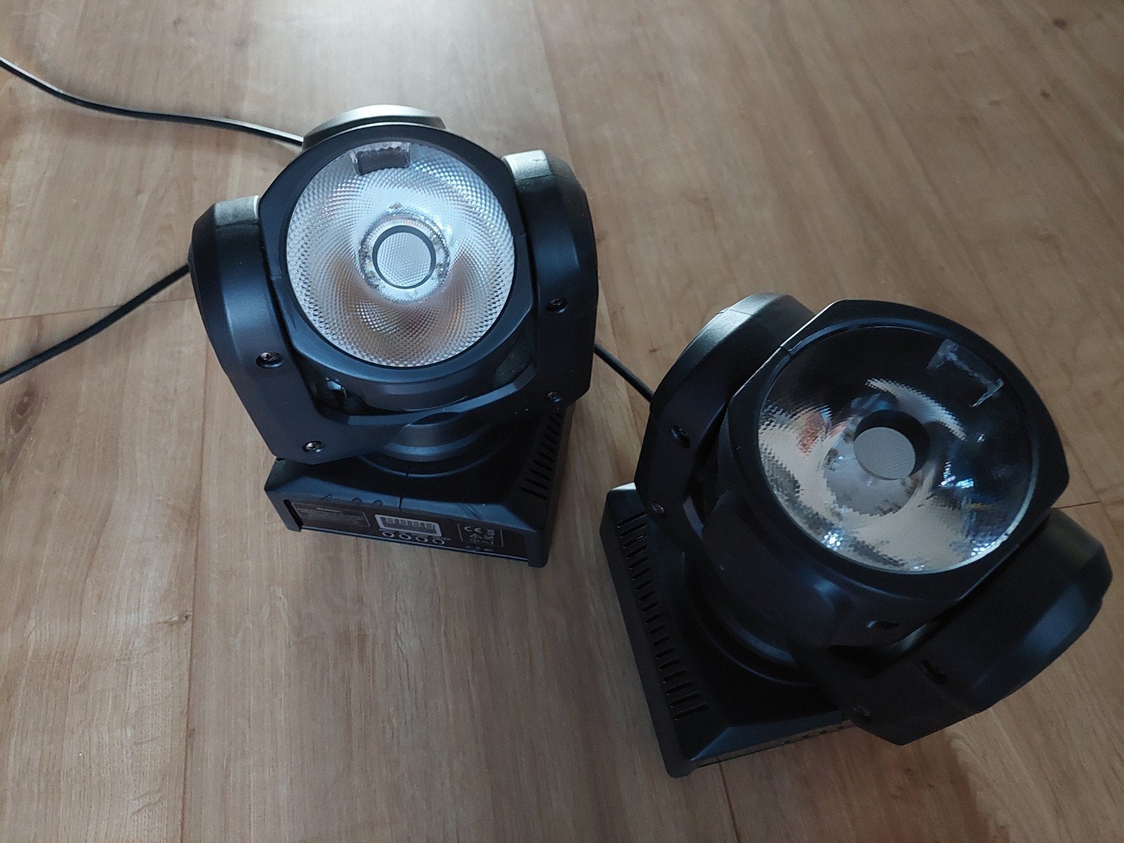 Set van 2 Mini LED Moving Head Spots - 60W, Ophalen of Verzenden, Gebruikt, Licht
