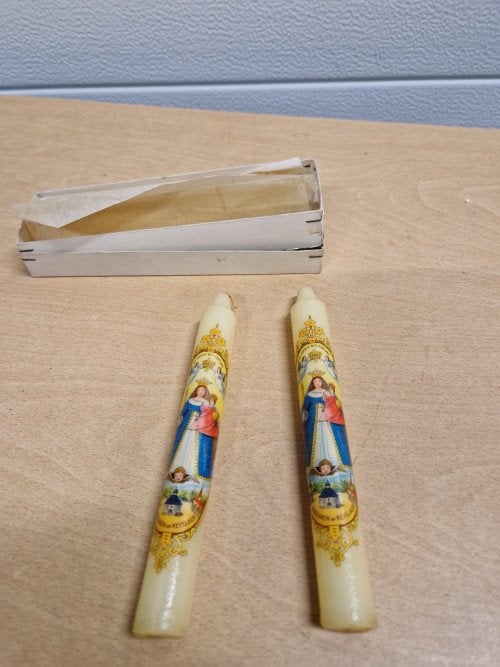 kaarsen kevelaar 2 stuks nieuw, Ophalen of Verzenden, 'T Olde Gre-j, Info@toldegrej.nl, Endepoelstraat 20f Didam