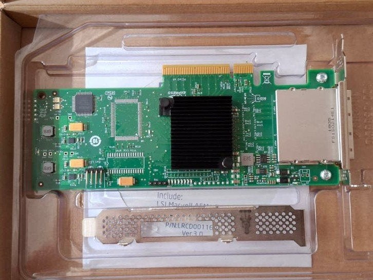 HBA Adapter 2008-8E SAS2008 Controller PCIe 2.0 X8 met kabel, SAS, Server, Ophalen of Verzenden, Extern