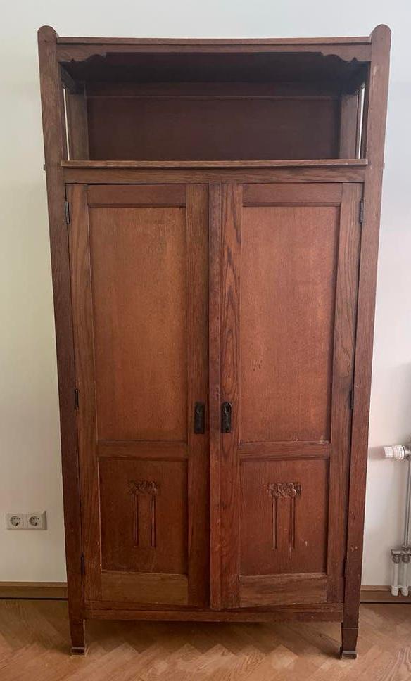 Oud Hollandse Jugendstil Kast met 3 losse planken, Antiek en Kunst, Antiek | Meubels | Kasten, Ophalen