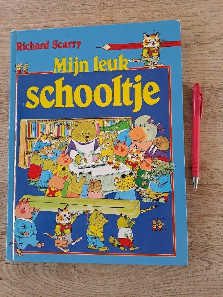 RICHARD SCARRY. MIJN LEUK SCHOOLTJE., Gelezen, Fictie algemeen, Jongen of Meisje, Ophalen of Verzenden