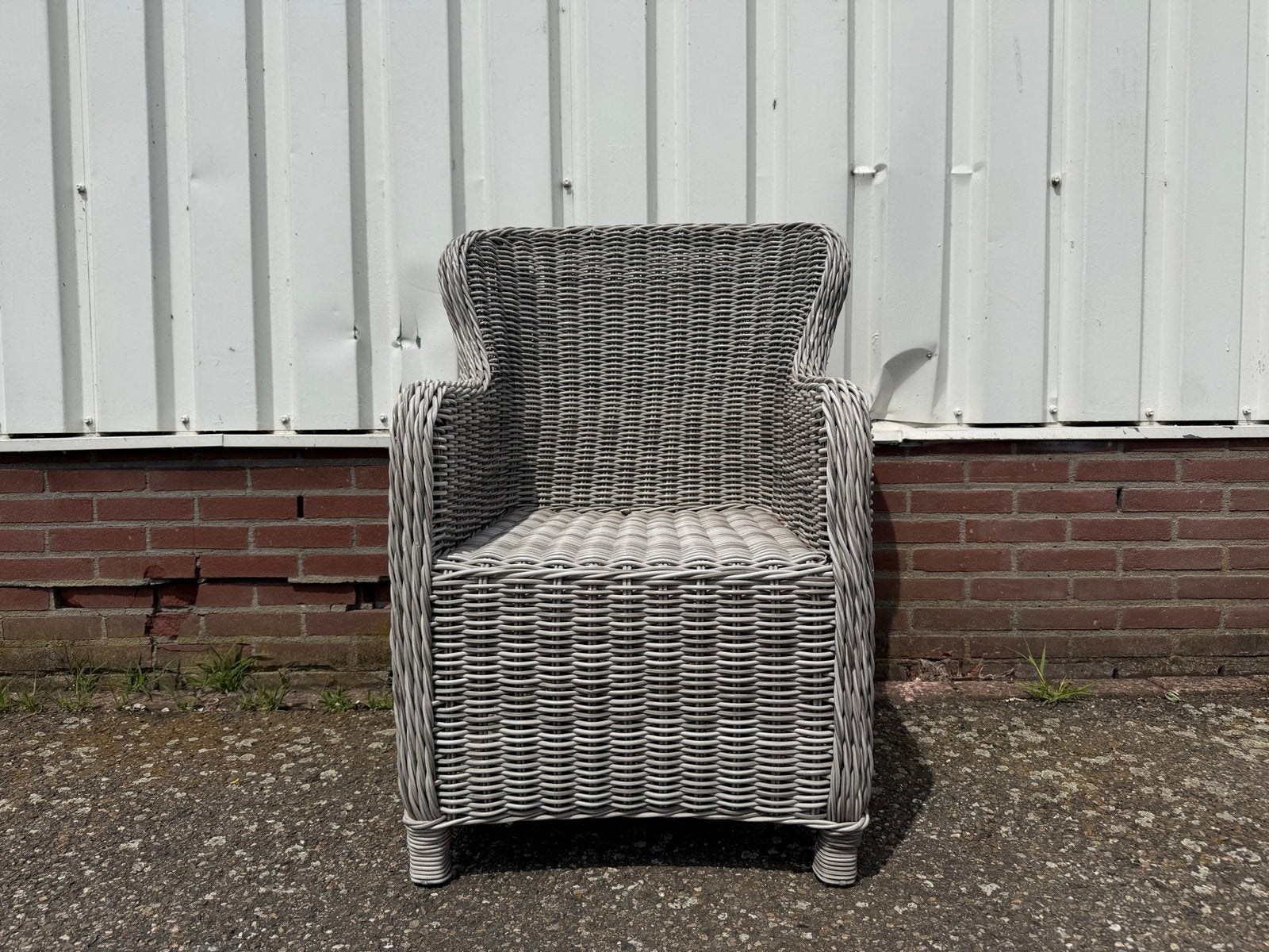 B7 Club Collection Tuinstoelen - Wicker grijs (5x) + Kussens, Tuin en Terras, Ophalen of Verzenden, Gebruikt, Wicker