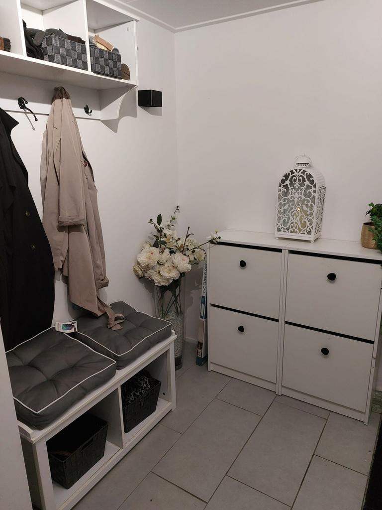 Schoenenkast  met bankje en kapstok Moet nu   Voor €25 weg, Huis en Inrichting, Ophalen, Gebruikt