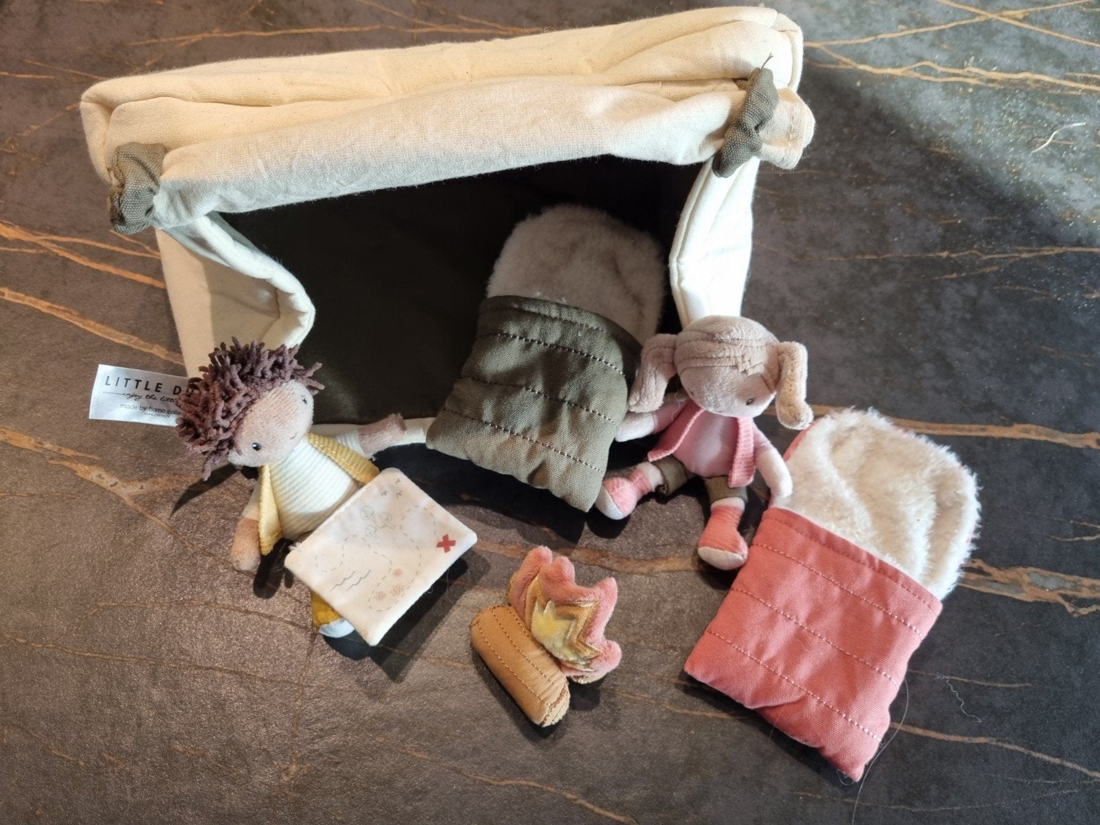 Little Dutch Kampeerset met Tent en Knuffels, Overige karakters, Little Dutch, Overige typen, Ophalen of Verzenden