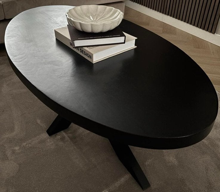 Houten salon tafel, Huis en Inrichting, Tafels | Salontafels, Ophalen, 100 tot 150 cm, 50 tot 100 cm, Zo goed als nieuw