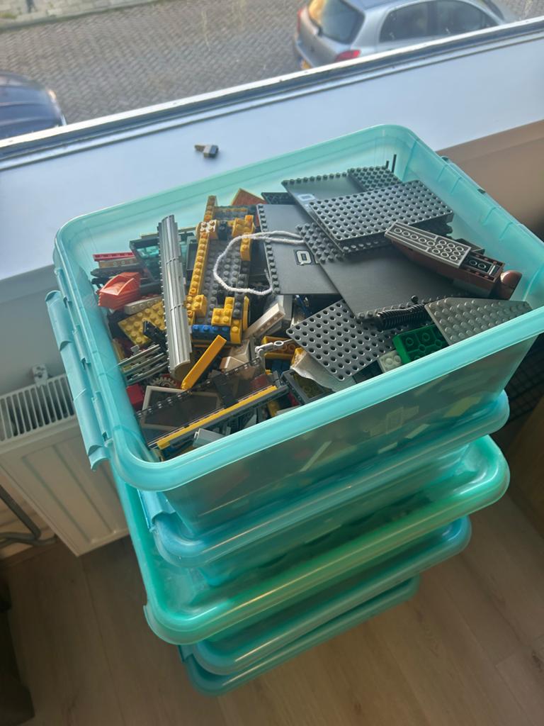Grote partij LEGO stenen en onderdelen, Ophalen, Lego, Losse stenen, Inclusief instructies