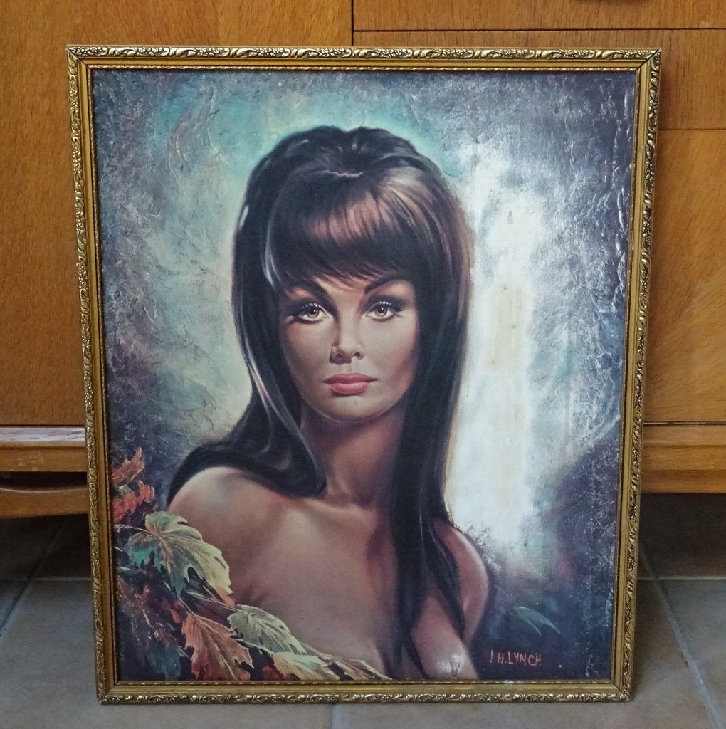 J.H. Lynch 'Autumn Leaves' Vintage Schilderij Jaren '60, Ophalen, 50 – 75, Gebruikt, Schilderij