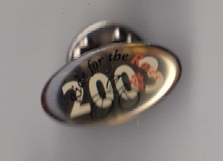 Ride for the Roses 2003 Fiets pin Aalsmeer, Verzamelen, Speldjes, Pins en Buttons, Gebruikt, Niet vindbaar, Niet vindbaar, Speldje of Pin