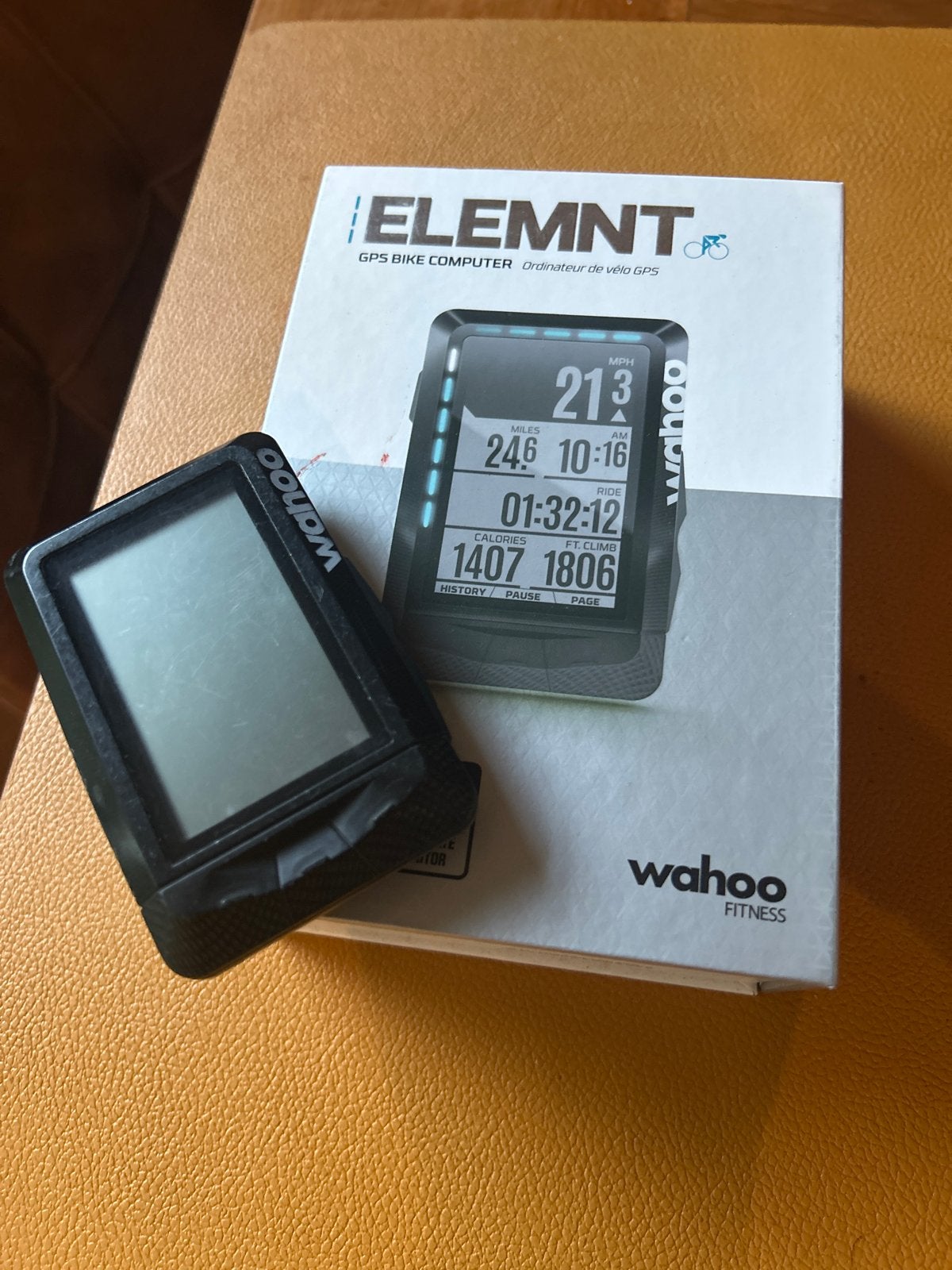 Wahoo ELEMNT GPS Fietscomputer met Sensoren, Fietsen en Brommers, Fietsaccessoires | Fietscomputers, Ophalen of Verzenden, Draadloos
