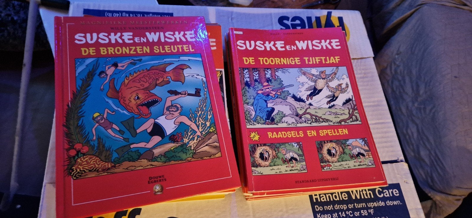 Collectie Suske en Wiske stripboeken, Boeken, Meerdere stripboeken, Ophalen of Verzenden, Gelezen, Willy Vandersteen