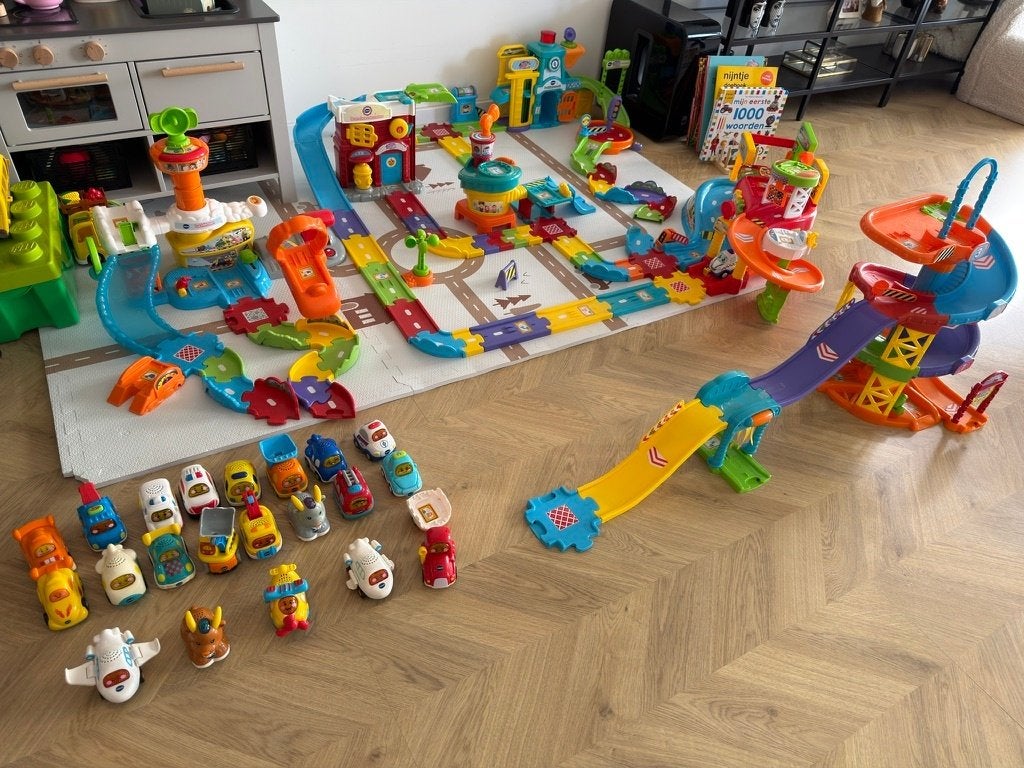 VTech Toet Toet Auto’s verzamelset, Ophalen, Zo goed als nieuw, 6 maanden tot 2 jaar