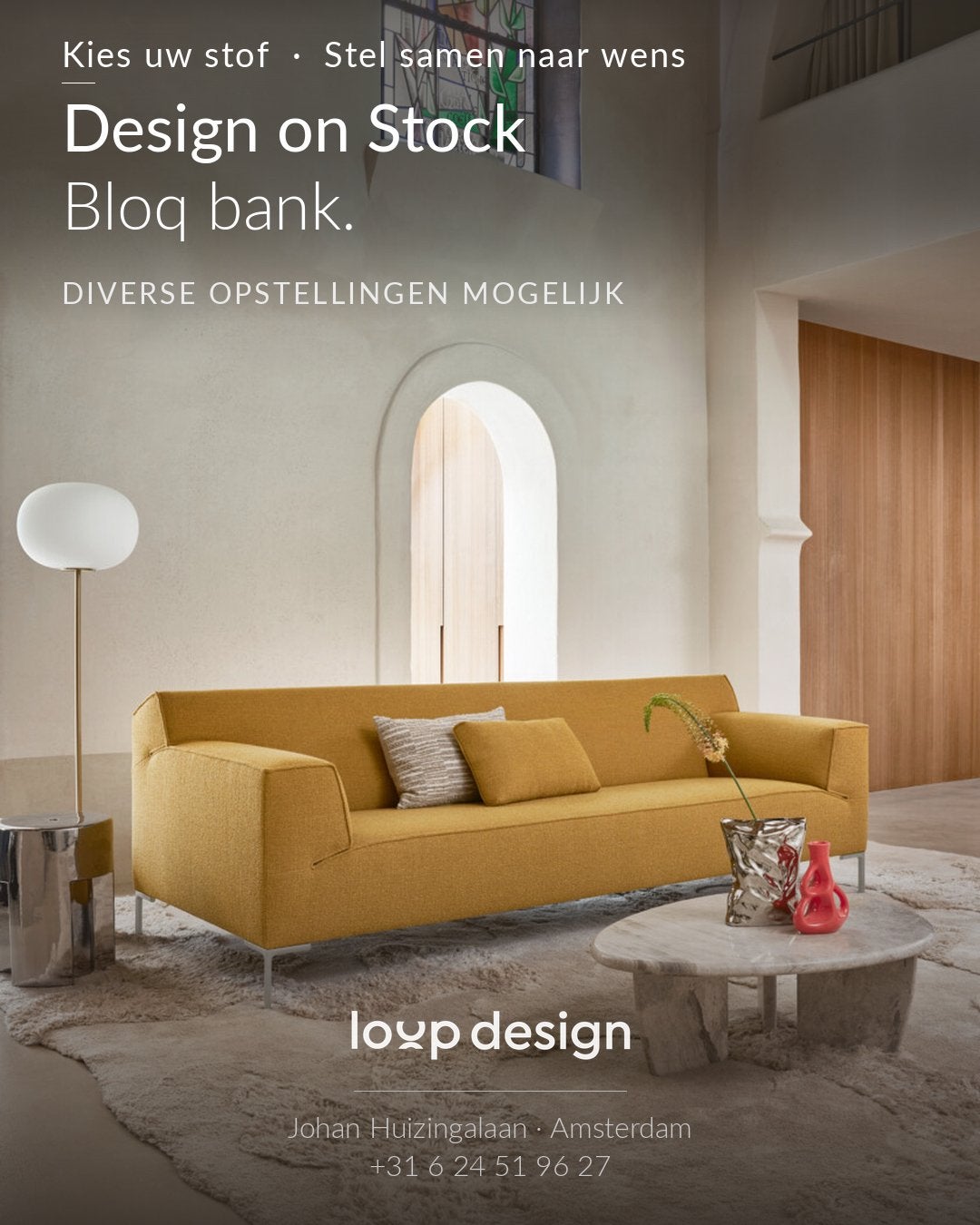 Design on Stock Bloq | Stel uw droombank zelf samen, 250 tot 300 cm, Overige materialen, Hoekbank, Ophalen of Verzenden