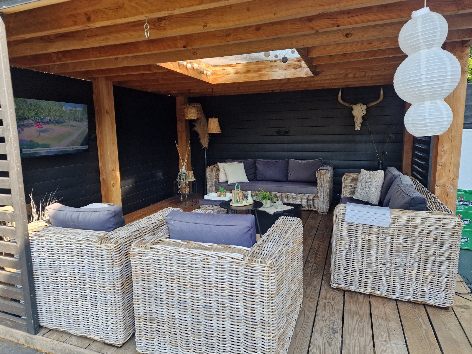 Lounge set rotan 8 zitplaatsen zgan!, Tuin en Terras, Tuinsets en Loungesets, Ophalen, Bank, Loungeset, Wicker