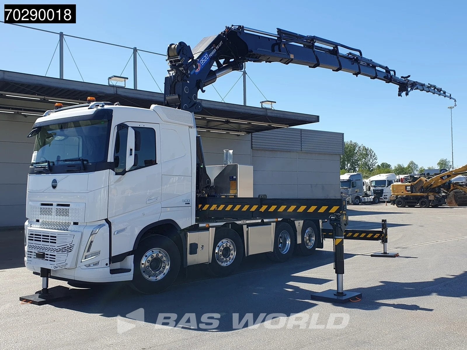 Volvo FH 500 8X2 NEW! HMF9520 K6 + JIB K6 Crane Kran Winch F, Automaat, Stof, Euro 6, Wit