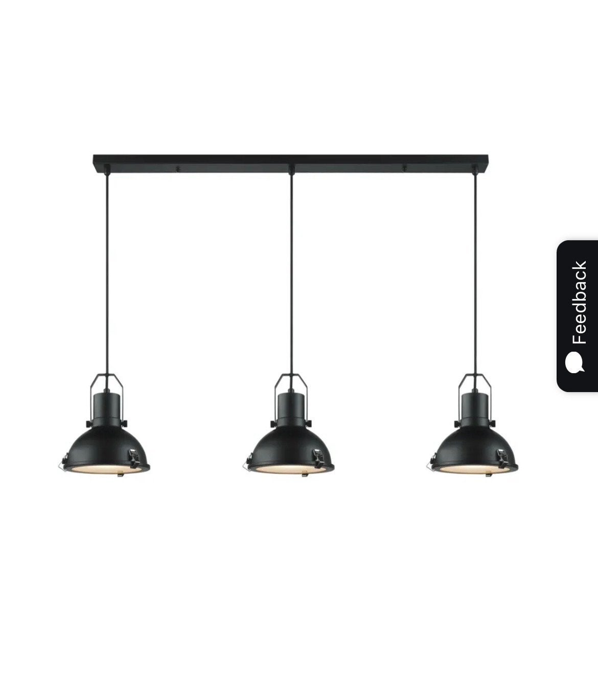 KARWEI Hanglamp Magnus zwart - 3 lampen, Ophalen, Nieuw, Metaal, E27 (groot)