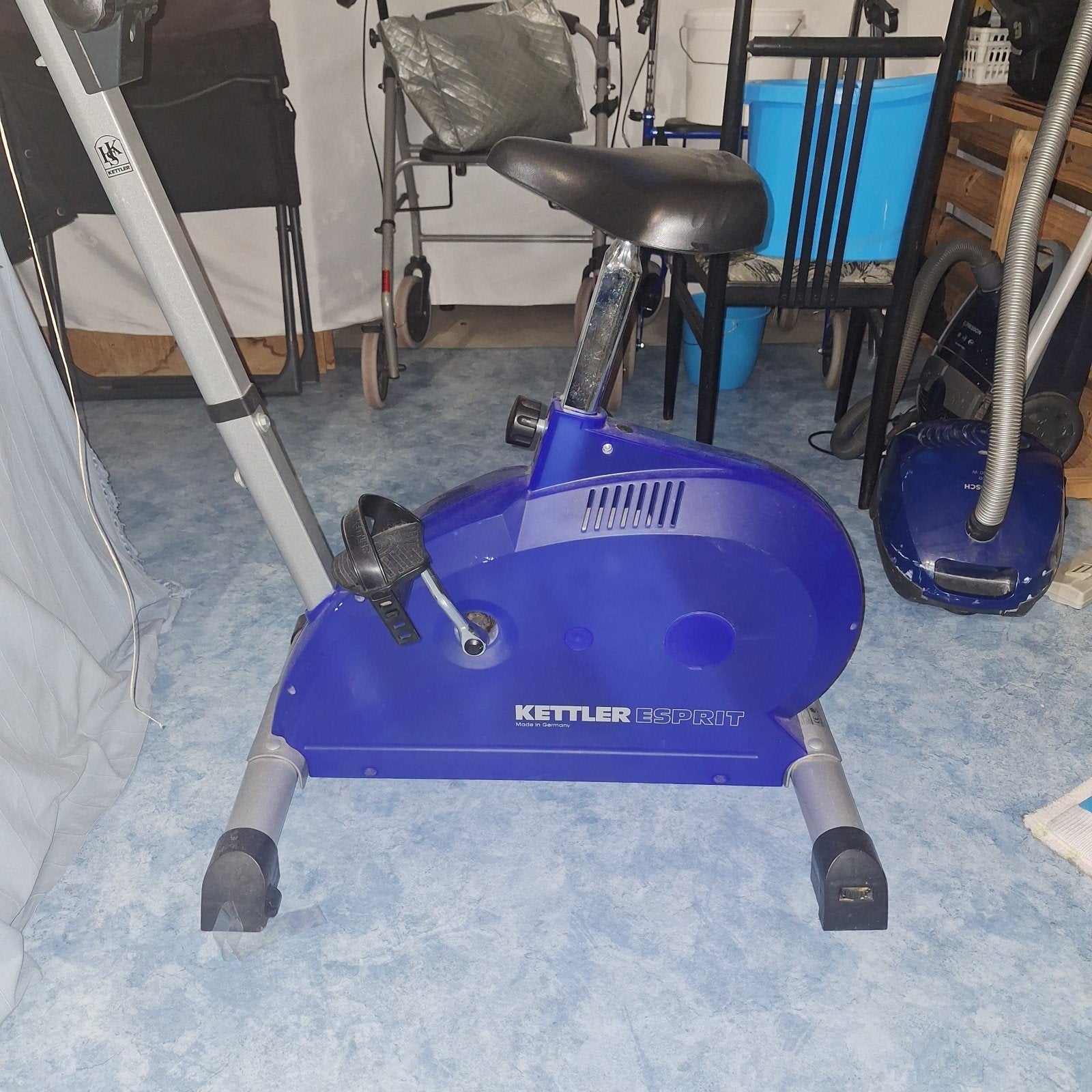 Kettler Esprit Hometrainer -, Sport en Fitness, Ophalen, Gebruikt, Metaal, Benen