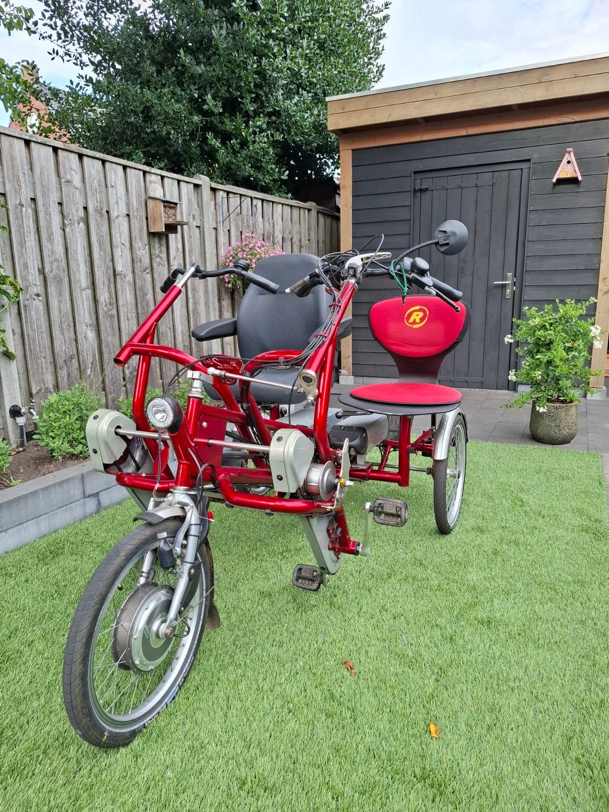 Van Raam Fun2Go duofiets met vrijloop en extra's, Ophalen of Verzenden, Gebruikt