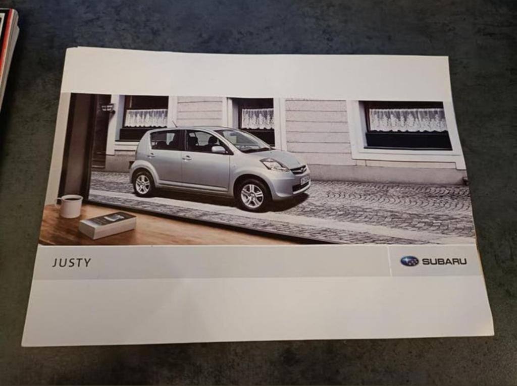 Folder dealer "Subaru Justy", Ophalen of Verzenden, Overige merken