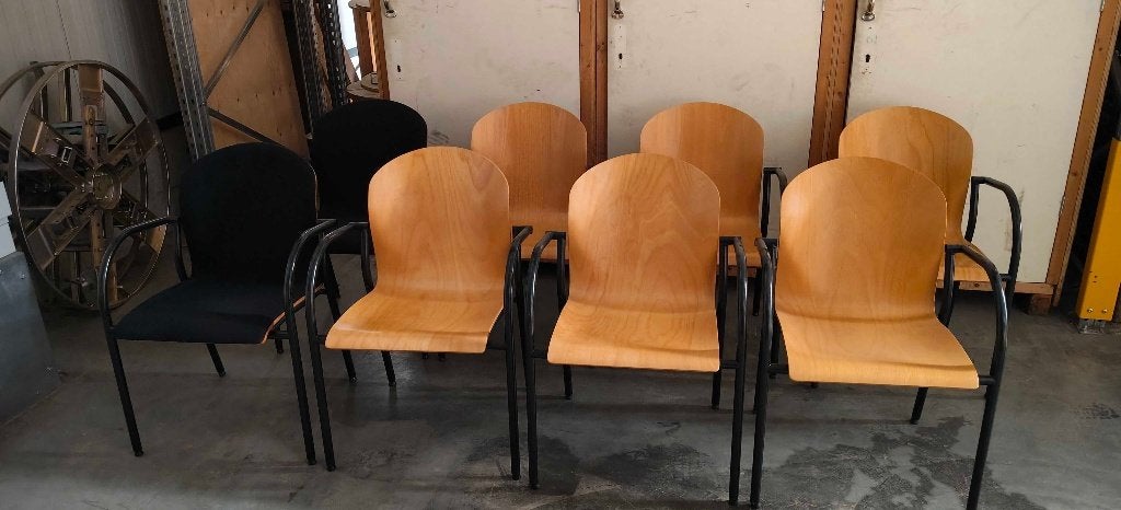 Gratis tafel en stoelen, Ophalen, Gebruikt, 150 tot 200 cm, Rond