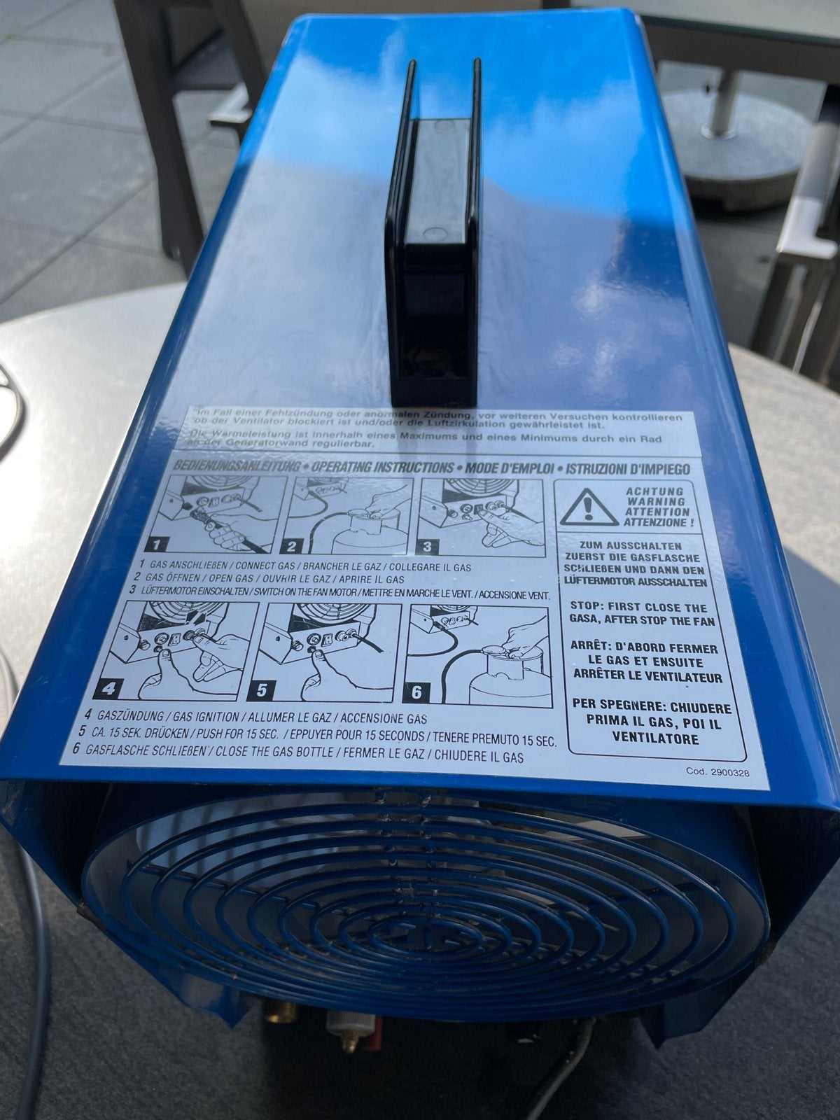 Heatpower Kinzo W50 Warmtekanon - 14 KW - Bouwjaar 1994, Doe-het-zelf en Verbouw, Ophalen, 30 tot 80 cm, Gebruikt, Kachel