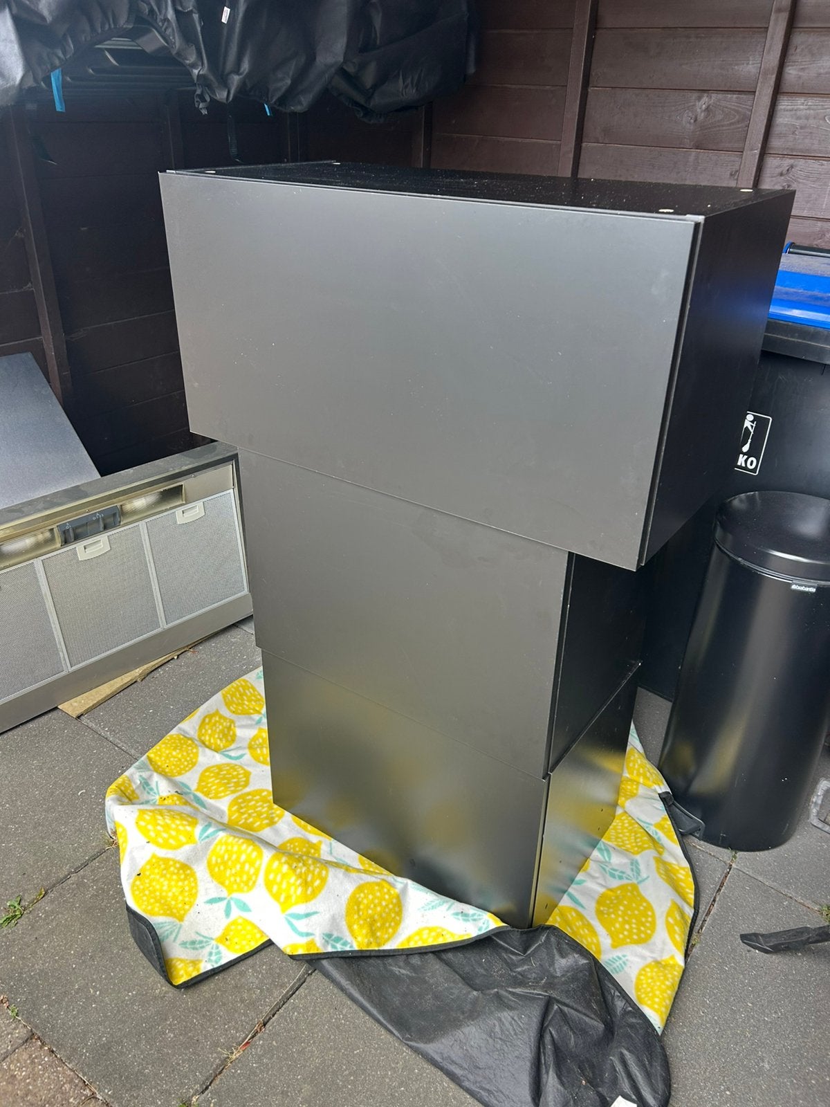 Ikea METOD Bovenkasten set (3 stuks) met NICKEBO fronten, Huis en Inrichting, Keuken | Keukenelementen, Ophalen, Gebruikt, Zwart