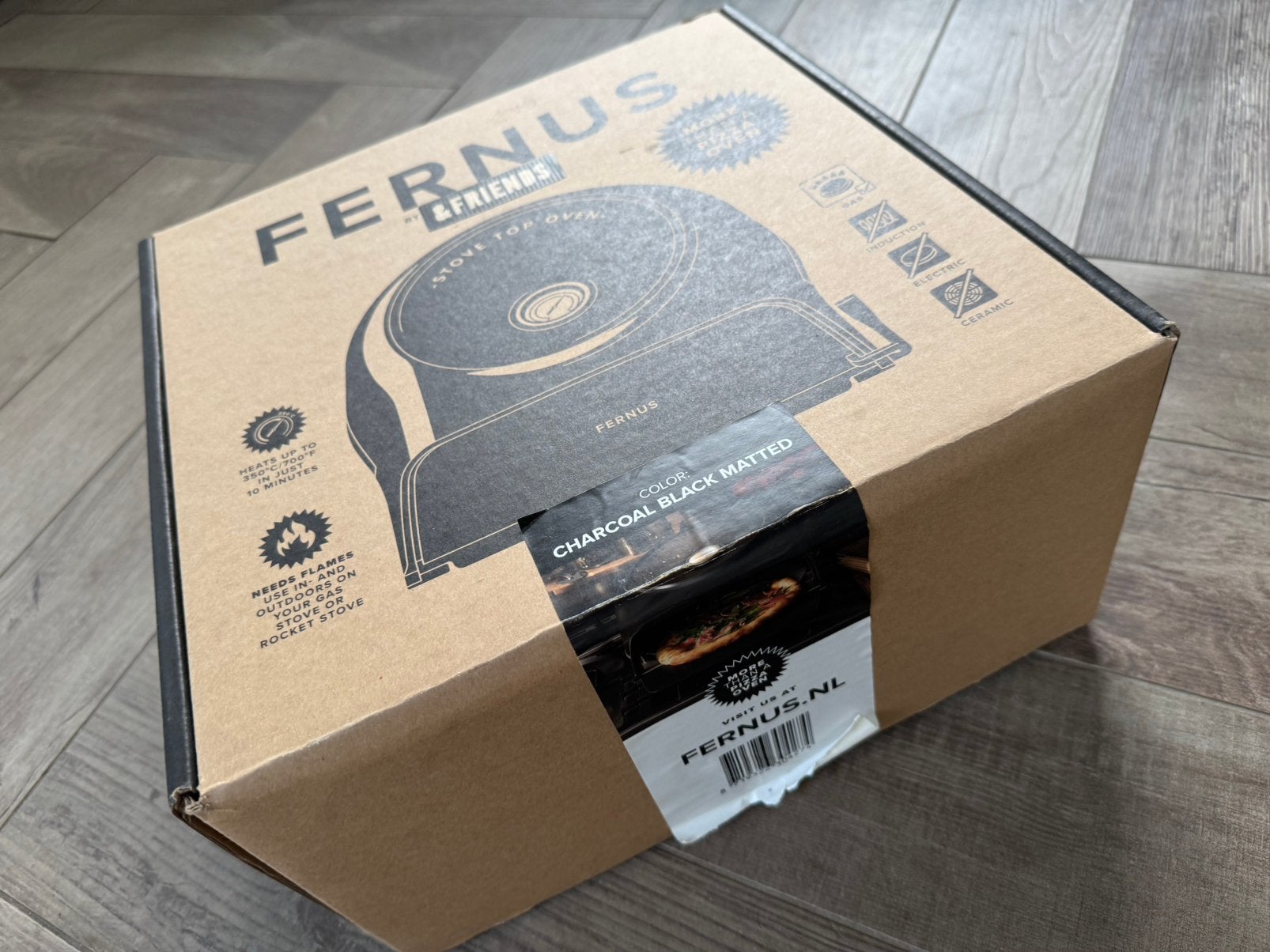 Fernus pizzaoven pizza mat zwart gas, Ophalen of Verzenden, Gebruikt