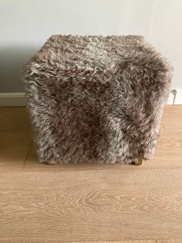 Leuke poef 40x40 cm, Ophalen, Minder dan 50 cm, Vierkant, Stof