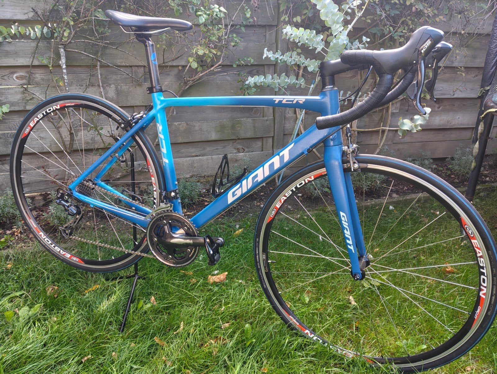 Giant TCR Racefiets - Blauw, Shimano 105, maat 50, Ophalen, 28 inch, Gebruikt, Velgrem