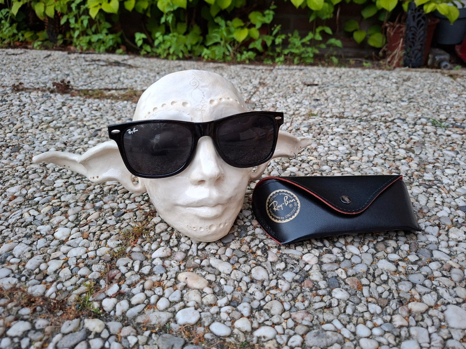 Ray-Ban Wayfarer RB2140 901, Zonnebril, Zwart, Ophalen of Verzenden, Zo goed als nieuw