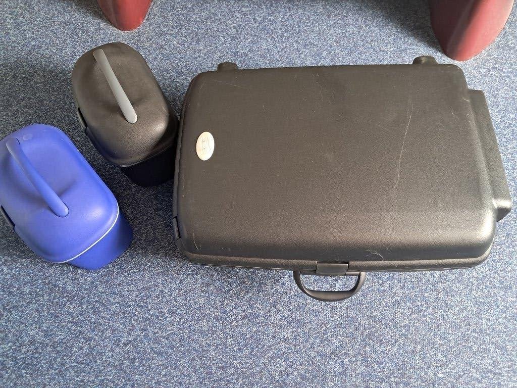 Samsonite koffer met beautycases, Sieraden, Tassen en Uiterlijk, Koffers, Gebruikt, Hard kunststof, 45 tot 55 cm, 70 cm of meer