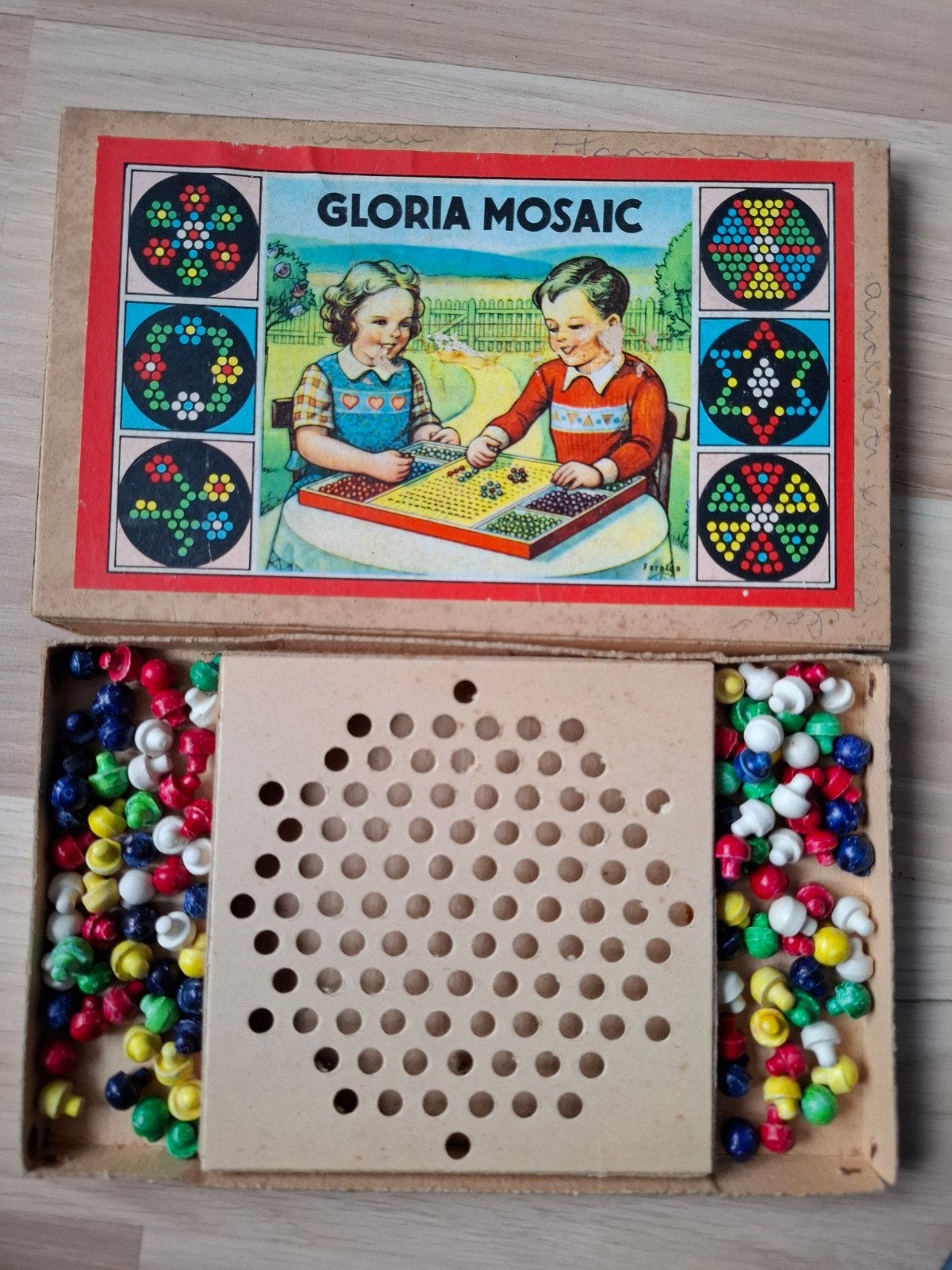 Vintage Gloria Mosaic Spel - Kleine Versie, Ophalen of Verzenden, Gebruikt