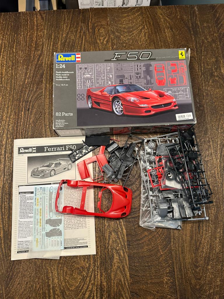 Revell Ferrari F50 Modelbouwkit - Schaal 1:24, Auto, Revell, Groter dan 1:32, Ophalen of Verzenden