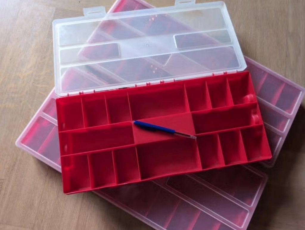 3x opbergbox (voor schroeven, garen, enz), 50 tot 75 cm, Minder dan 35 cm, Ophalen of Verzenden, Minder dan 40 cm