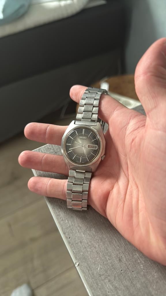 Vintage Seiko Automatic 6309 Japan 1977 Day-Date Origineel, Sieraden, Tassen en Uiterlijk, Horloges | Heren, Gebruikt, Polshorloge